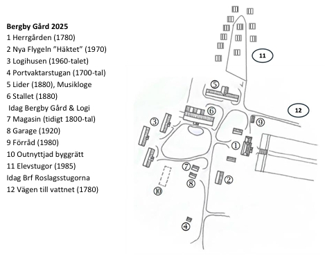 Karta över Bergby Gård 2025