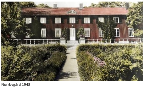 Mangårdsbyggnaden på Norrbygård 1948