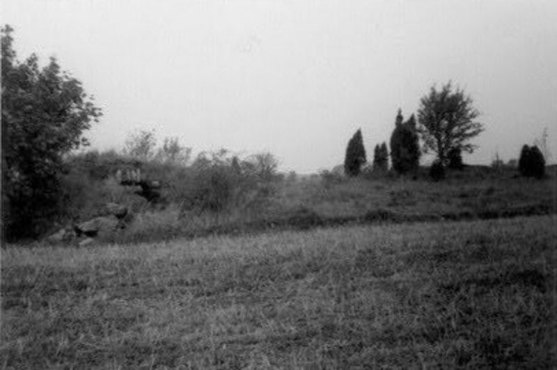 "Teberga" fotograferat av Rehnberg 1969. Husgrunder och källaren till vänster.