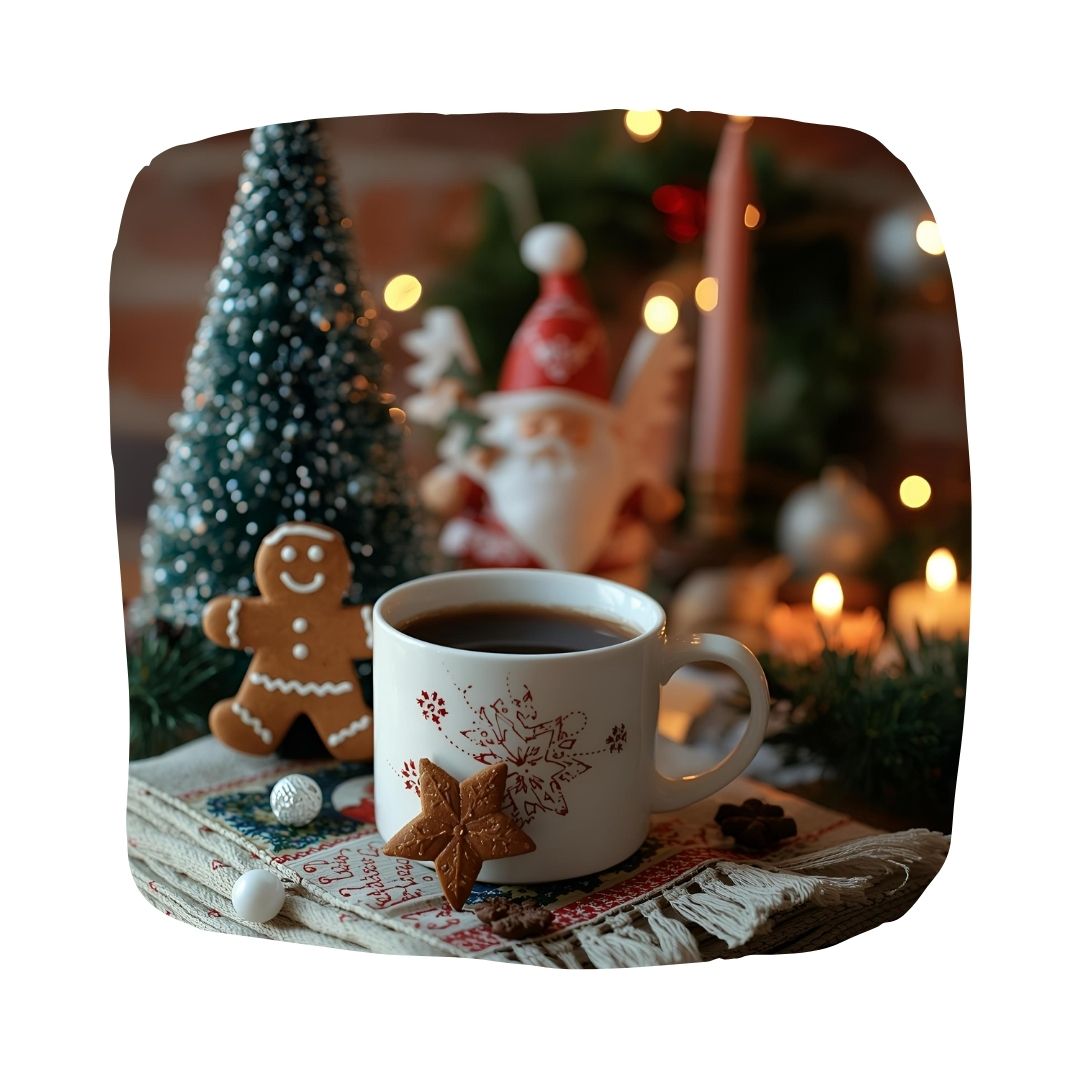 Julloppis med kaffeservering och hembakt