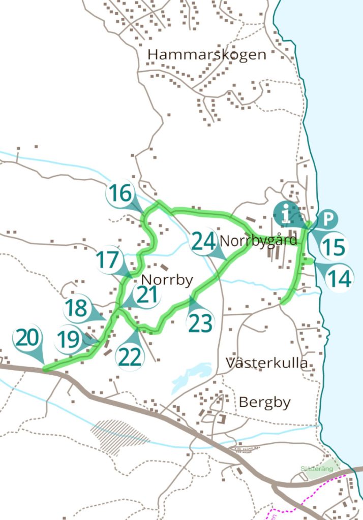 Grön slinga, runt Norrby.